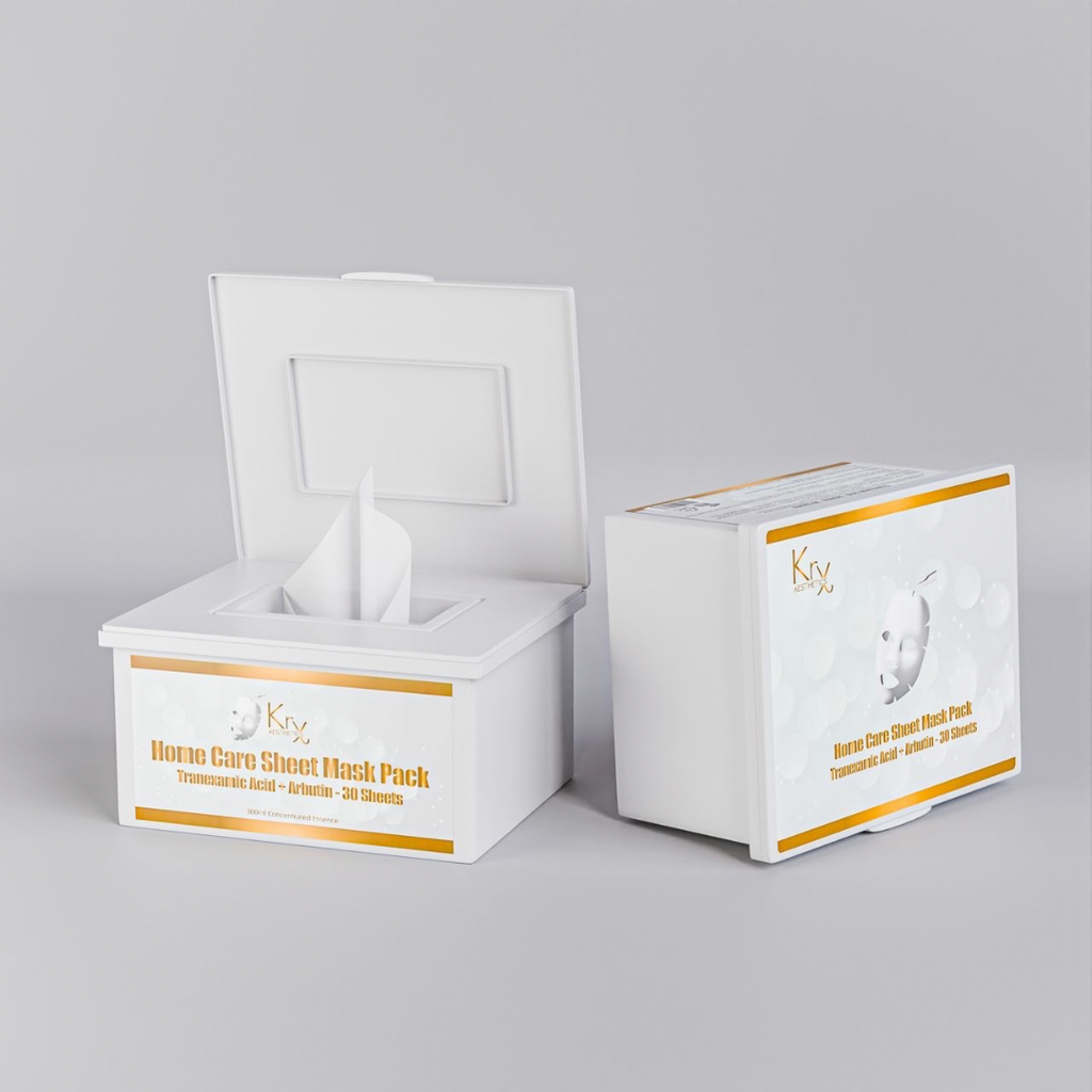 KrX Tranexamic + Arbutin Home Care Masks - Brightening Tranexamic Acid Sheet Mask | ART Medical Aesthetics