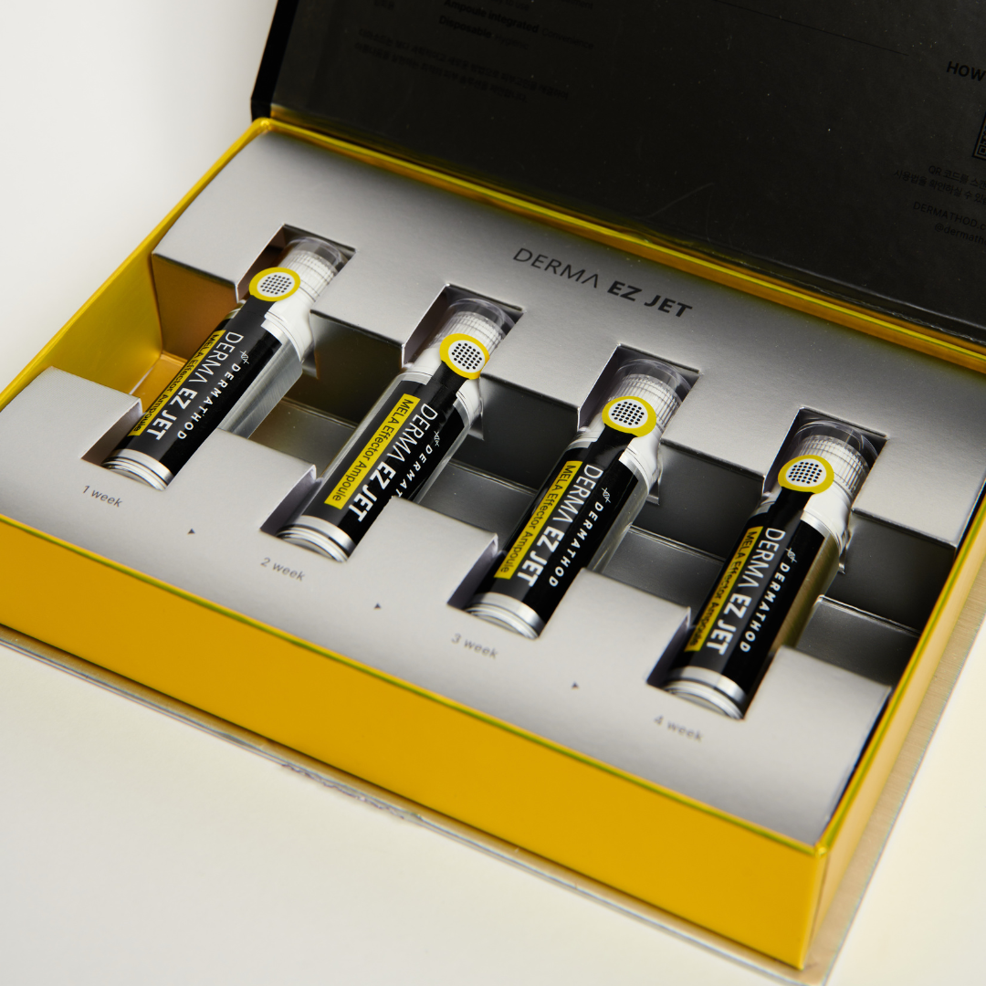 Dermathod Derma EZ Jet Mela Effector Ampoule – microchanneling stamp with niacinamide and tranexamic acid for brightening